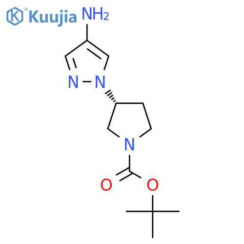 R-4-Amino-1-(1-Boc-pyrrolidin-3-yl)-1H-pyrazole structure
