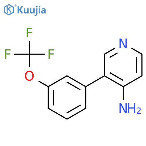 3-(3-(Trifluoromethoxy)phenyl)pyridin-4-amine structure