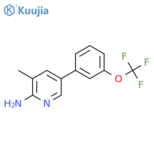2-Amino-3-methyl-5-(3-(trifluoromethoxy)phenyl)pyridine structure