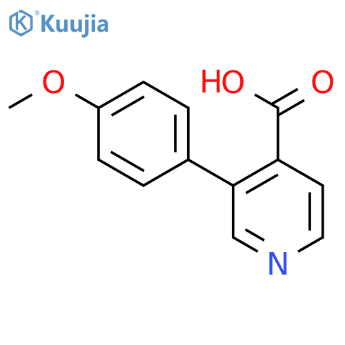 3-(4-Methoxyphenyl)isonicotinic acid structure