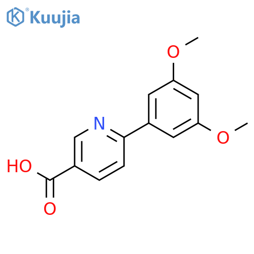 6-(3,5-Dimethoxyphenyl)nicotinic acid structure