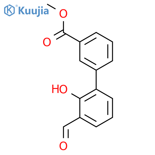 2-Formyl-6-(3-methoxycarbonylphenyl)phenol structure