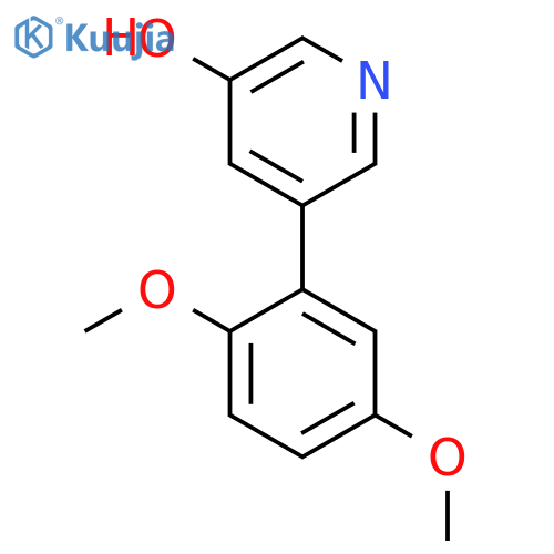 5-(2,5-Dimethoxyphenyl)pyridin-3-ol structure