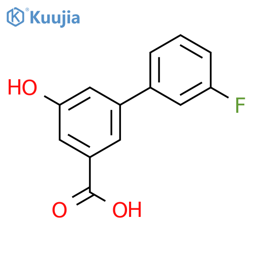 3-(3-Fluorophenyl)-5-hydroxybenzoic acid structure