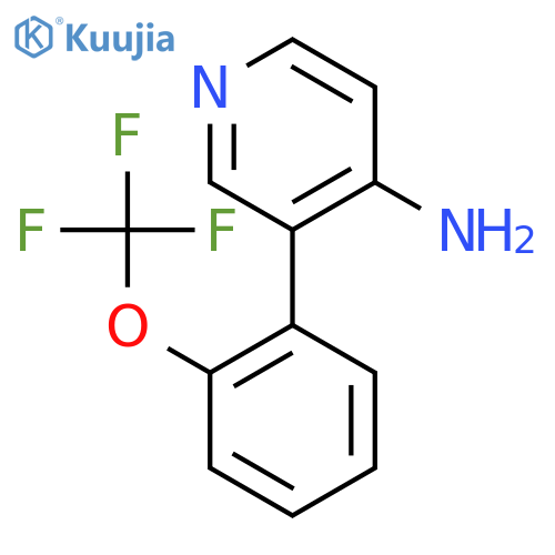 3-(2-(Trifluoromethoxy)phenyl)pyridin-4-amine structure
