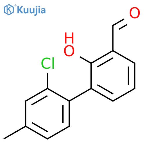 6-(2-Chloro-4-methylphenyl)-2-formylphenol structure
