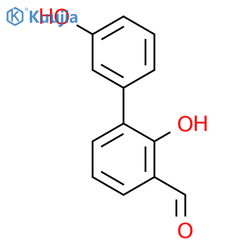 2-hydroxy-3-(3-hydroxyphenyl)benzaldehyde structure