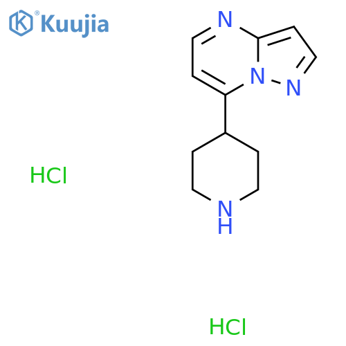 7-Piperidin-4-ylpyrazolo-1,5-apyrimidine dihydrochloride structure
