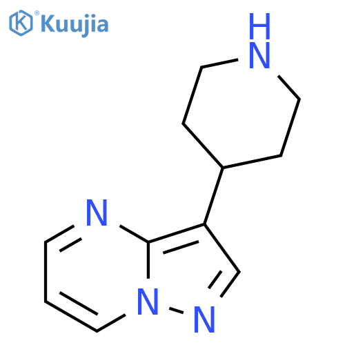 4-{Pyrazolo[1,5-a]pyrimidin-3-yl}piperidine structure