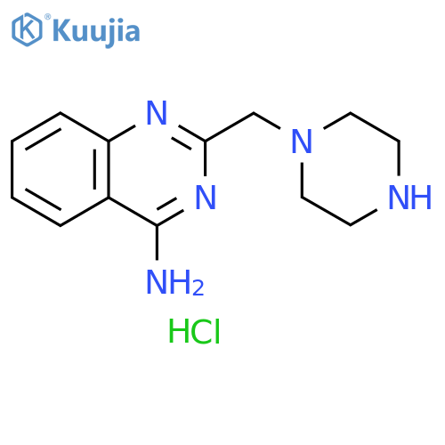 2-[(piperazin-1-yl)methyl]quinazolin-4-amine trihydrochloride structure