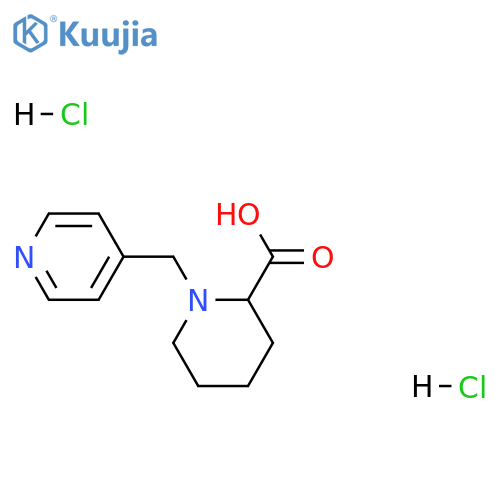 1-(pyridin-4-ylmethyl)piperidine-2-carboxylic acid dihydrochloride structure