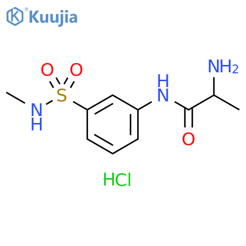 2-amino-N-3-(methylsulfamoyl)phenylpropanamide hydrochloride structure