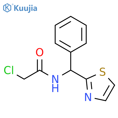 2-chloro-N-phenyl(1,3-thiazol-2-yl)methylacetamide structure