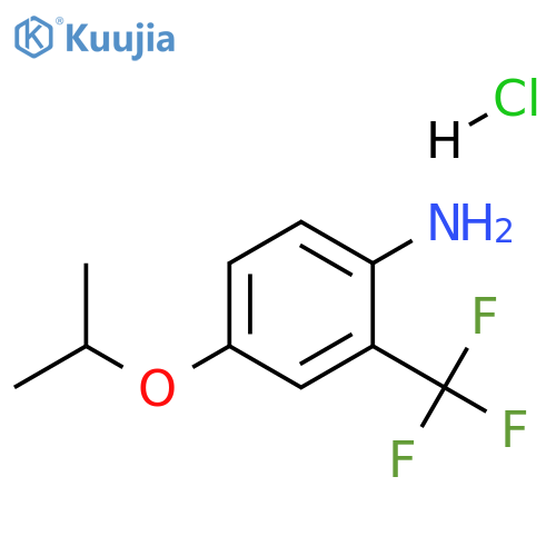 4-(propan-2-yloxy)-2-(trifluoromethyl)aniline hydrochloride structure