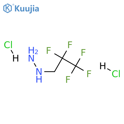 (2,2,3,3,3-pentafluoropropyl)hydrazine dihydrochloride structure