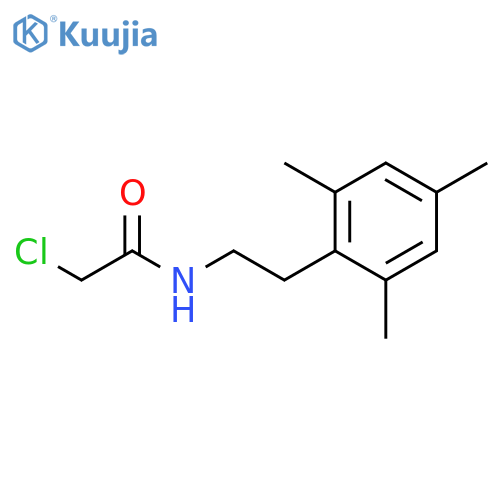 2-chloro-N-2-(2,4,6-trimethylphenyl)ethylacetamide structure