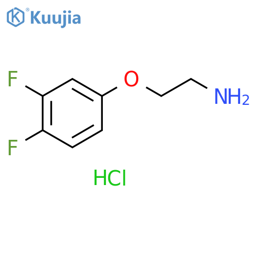 4-(2-aminoethoxy)-1,2-difluorobenzene hydrochloride structure