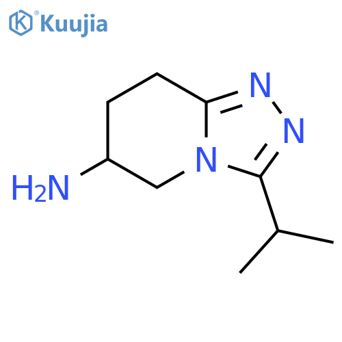 3-(propan-2-yl)-5H,6H,7H,8H-1,2,4triazolo4,3-apyridin-6-amine structure