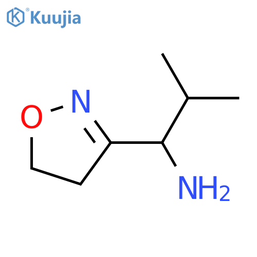 1-(4,5-Dihydro-1,2-oxazol-3-yl)-2-methylpropan-1-amine structure