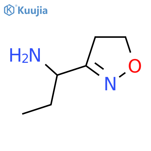 1-(4,5-dihydro-1,2-oxazol-3-yl)propan-1-amine structure
