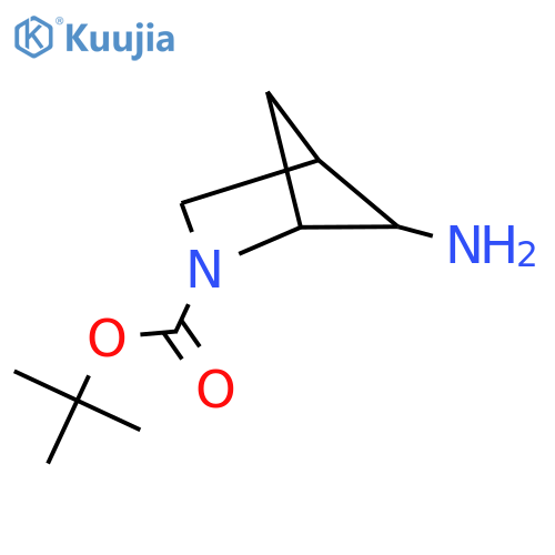 Tert-butyl 5-amino-2-azabicyclo[2.1.1]hexane-2-carboxylate structure