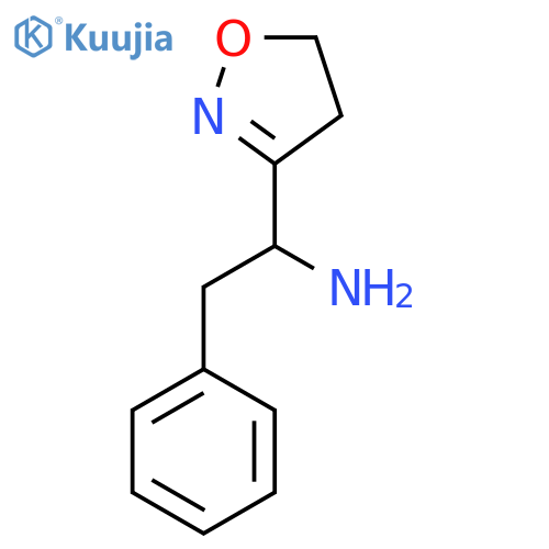 1-(4,5-dihydro-1,2-oxazol-3-yl)-2-phenylethan-1-amine structure