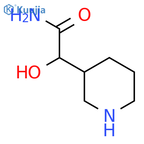 2-hydroxy-2-(piperidin-3-yl)acetamide structure