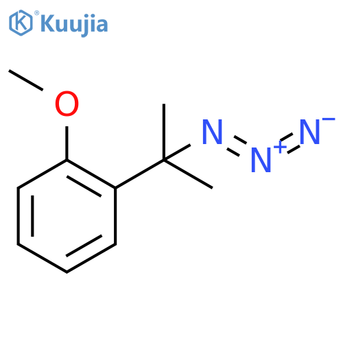 1-(2-azidopropan-2-yl)-2-methoxybenzene structure