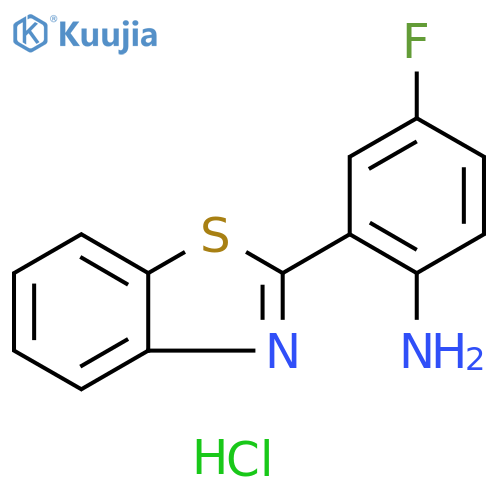 2-(1,3-benzothiazol-2-yl)-4-fluoroaniline hydrochloride structure