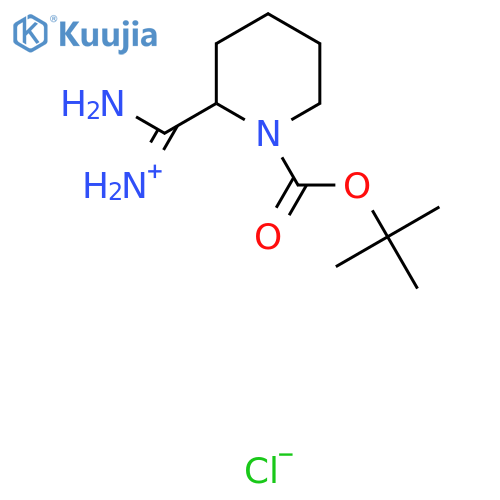 tert-butyl 2-carbamimidoylpiperidine-1-carboxylate hydrochloride structure