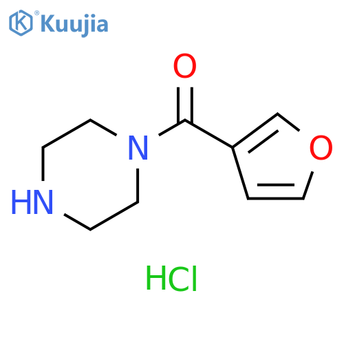 1-(furan-3-carbonyl)piperazine hydrochloride structure