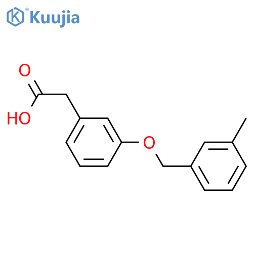 2-{3-(3-methylphenyl)methoxyphenyl}acetic acid structure