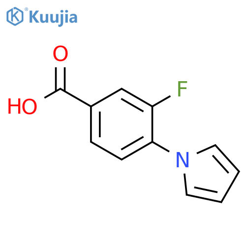 3-fluoro-4-(1H-pyrrol-1-yl)benzoic acid structure