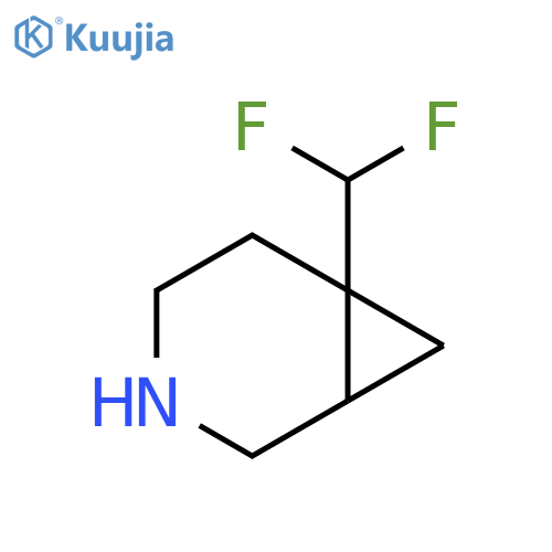 6-(Difluoromethyl)-3-azabicyclo[4.1.0]heptane structure