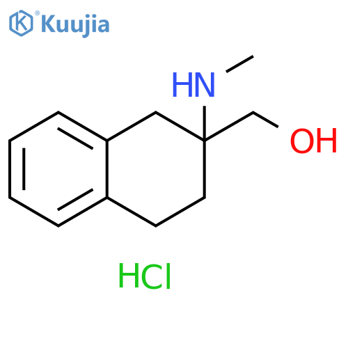 2-(methylamino)-1,2,3,4-tetrahydronaphthalen-2-ylmethanol hydrochloride structure