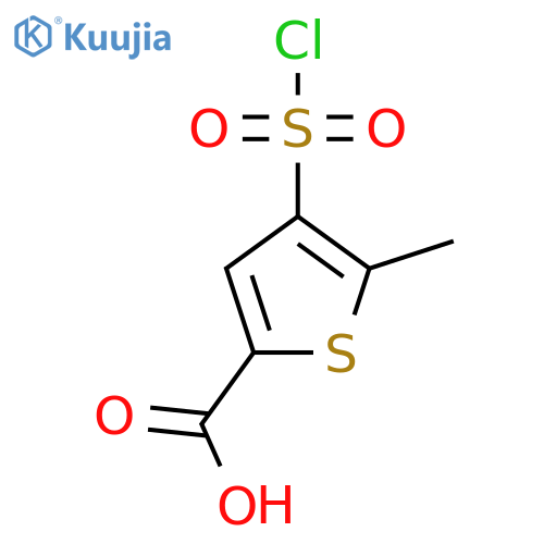 4-(chlorosulfonyl)-5-methylthiophene-2-carboxylic acid structure