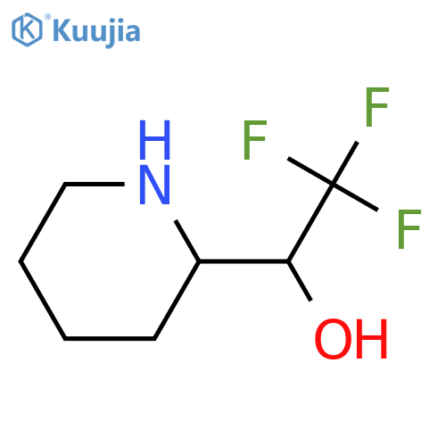 2,2,2-trifluoro-1-(piperidin-2-yl)ethan-1-ol structure