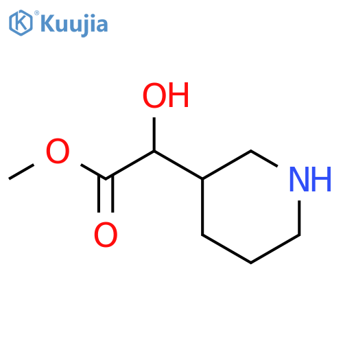 methyl 2-hydroxy-2-(3-piperidyl)acetate structure