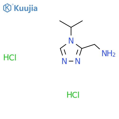4-(propan-2-yl)-4H-1,2,4-triazol-3-ylmethanamine dihydrochloride structure