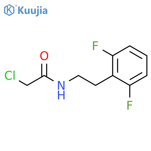2-chloro-N-2-(2,6-difluorophenyl)ethylacetamide structure