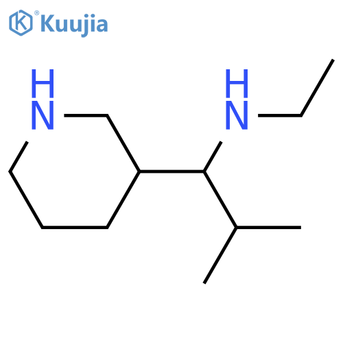 ethyl2-methyl-1-(piperidin-3-yl)propylamine structure