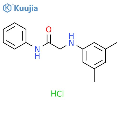 2-(3,5-dimethylphenyl)amino-N-phenylacetamide hydrochloride structure
