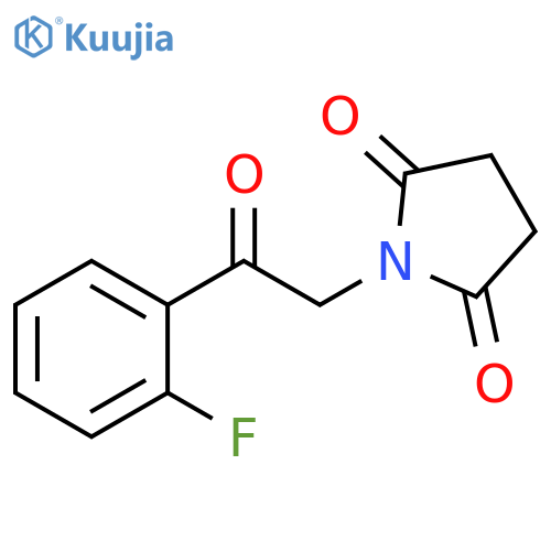 1-2-(2-fluorophenyl)-2-oxoethylpyrrolidine-2,5-dione structure