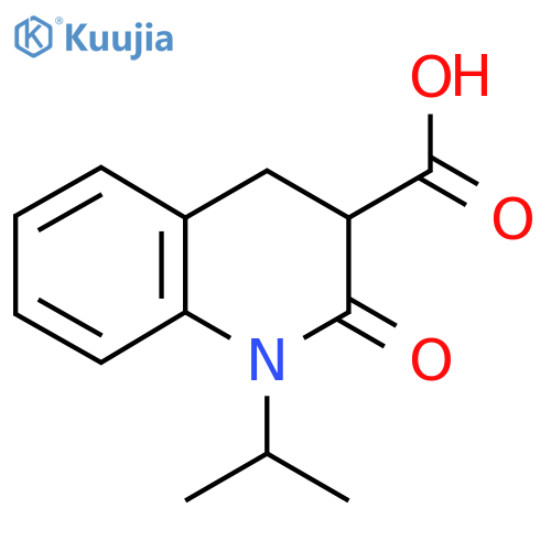 2-Oxo-1-(propan-2-yl)-1,2,3,4-tetrahydroquinoline-3-carboxylic acid structure