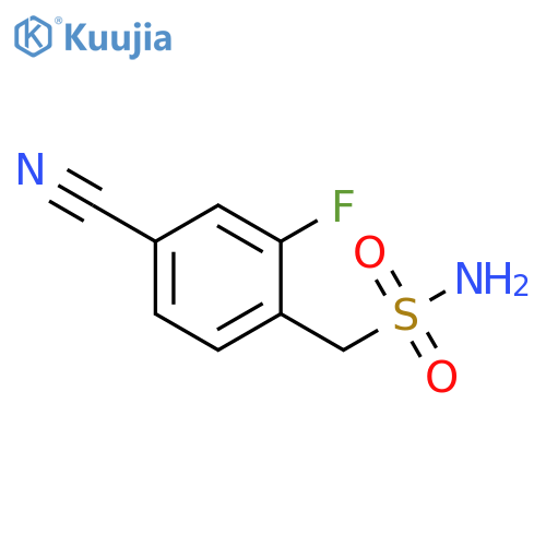 (4-cyano-2-fluorophenyl)methanesulfonamide structure