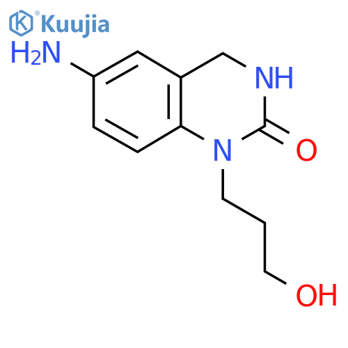 6-Amino-1-(3-hydroxypropyl)-1,2,3,4-tetrahydroquinazolin-2-one structure