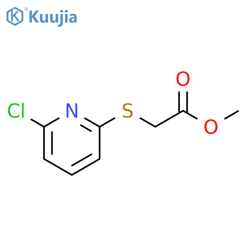 Methyl 2-(6-chloropyridin-2-ylthio)acetate structure