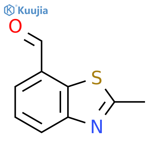 2-methyl-1,3-benzothiazole-7-carbaldehyde structure