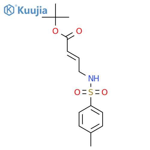 2-Butenoic acid, 4-[[(4-methylphenyl)sulfonyl]amino]-, 1,1-dimethylethyl ester, (2E)- structure