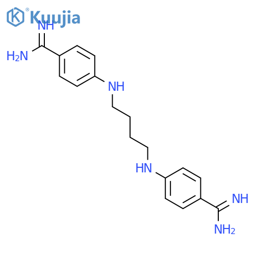 Benzenecarboximidamide,4,4'-(1,4-butanediyldiimino)bis- (9CI) structure